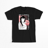 Koszulka Czarna Spy X Family - WYBIERZ KOLOR KOSZULKI I FASON Męska M