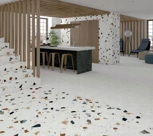 Twardy gres LASTRIKO Terrazzo Straciatella 120x60 zdjęcie 1