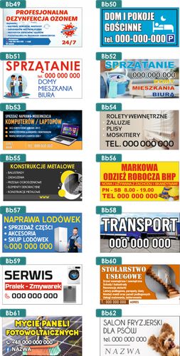 BANER REKLAMOWY projekt 200x100 cm POKOJE GOŚCINNE na Arena.pl