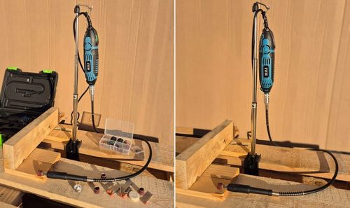 MINI SZLIFIERKA DREWNA METALU FREZARKA WIELOFUNKCYJNA + STOJAK ZESTAW na Arena.pl