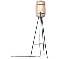 Podłogowa lampa do salonu Woodrow 93776/20 bambus beżowy czarny