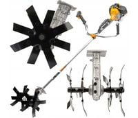 GLEBOGRYZARKA ADAPTER PRZYSTAWKA KOSA SPALINOWA 28mm 9 frezów