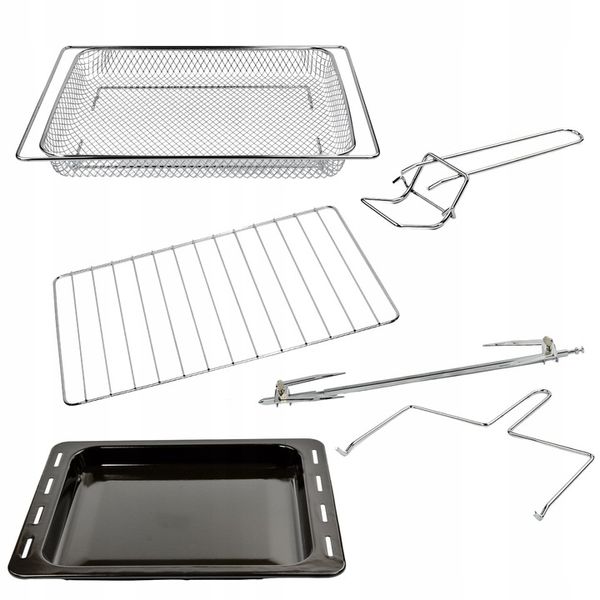 PIEKARNIK ELEKTRYCZNY 45L 2000W TERMOOBIEG ROŻNO GRILL SUSZARKA DO GRZYBÓW zdjęcie 3