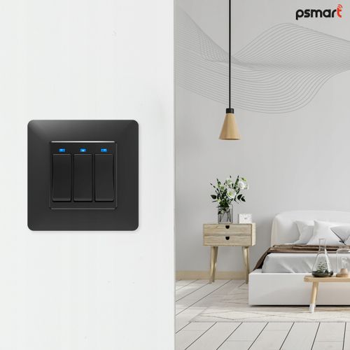 Przełącznik Włącznik 3 Obwody ZigBee TUYA Przycisk PSMART Czarny na Arena.pl