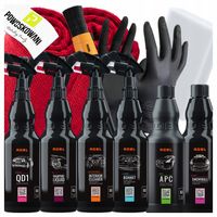 ADBL ZESTAW KOSMETYKÓW SAMOCHODOWYCH NA PREZENT DO AUTA DETAILING 6x500 ml