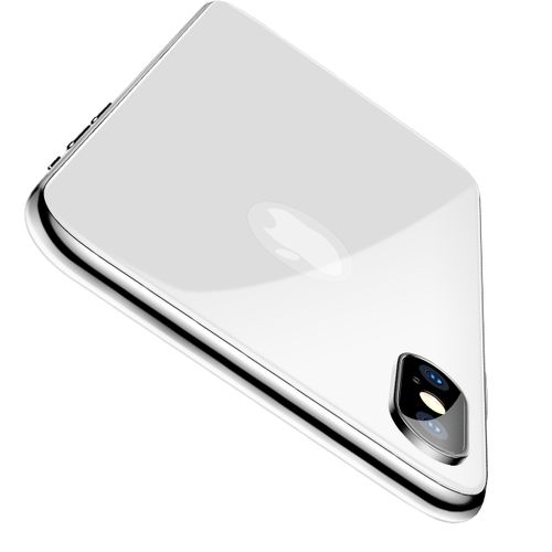 Szkło hartowane 4D tył Baseus ALLcoverage Iphone X białe na Arena.pl