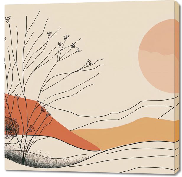 Obraz 100x100cm Pustynna Wydma zdjęcie 1