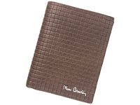 Męski duży portfel pleciony motyw Pierre Cardin