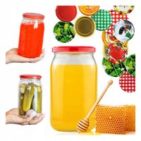 8x Słoik 900ml z zakrętką fi82 na MIÓD DŻEM PRZETWORY słoiki szklane 0,9l