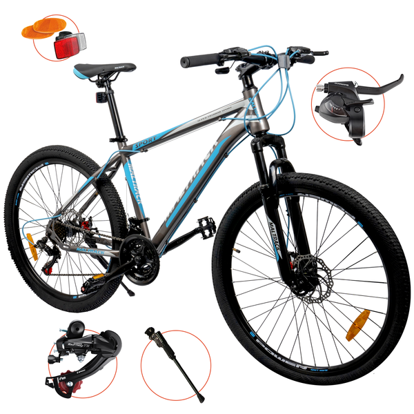 Rower Górski MTB MalTrack SPORT GRAY BLUE 26" zdjęcie 1