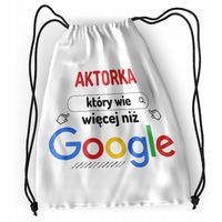 Plecak Dla Aktorki Sportowy Szkolny Worek Torba Z Nadrukiem Ze Zdjęciem