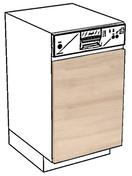 BRYGIDA Front zmywarki 45 panel odkryty MAT zdjęcie 1