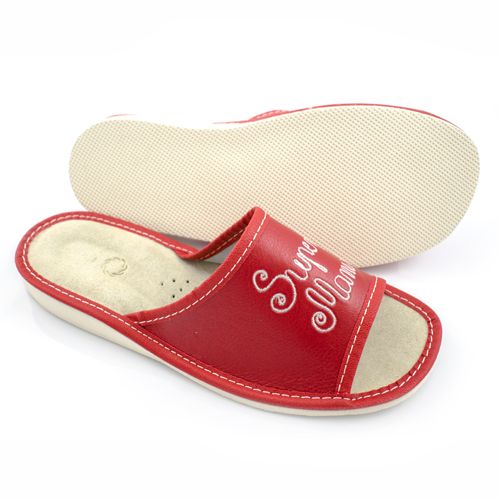 PREZENT! KLAPKI SUPER MAMA SKÓRA KAPCIE DLA MAMY ! zdjęcie 4