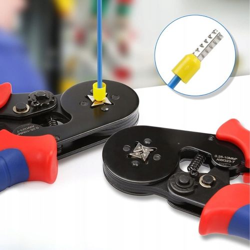 ZACISKARKA DO TULEJEK SZCZYPCE DO ZACISKANIA KOŃCÓWEK PRZEWODÓW PRASKA na Arena.pl