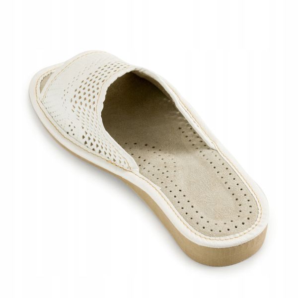 DAMSKIE KAPCIE Skórzane Pantofle Skóra Ciapy zdjęcie 2