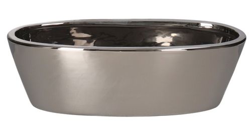 DONICZKA OSŁONKA CERAMICZNA SREBRNA NOWOCZESNA DUŻA na Arena.pl