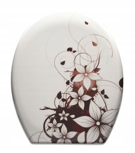 DESKA WC SEDESOWA WOLNOOPADAJĄCA TWARDY DUROPLAST NADRUK ESTIVA WENGE na Arena.pl