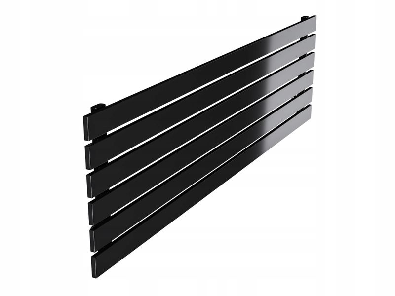 Grzejnik pokojowy poziomy BELLOSLIM 45x180 czarnyP zdjęcie 2