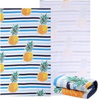 ręcznik plażowy z mikrofibry 180x90 cm ananasy
