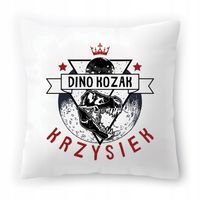 Poduszka Dla Krzyśka Na Urodziny Ze Zdjęciem Na Prezent Biała 40X40 Cm