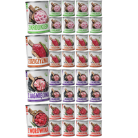 MOKRA KARMA DLA PSA TufTuf Puszka mielonka MIX SMAKÓW ZESTAW 36x400g