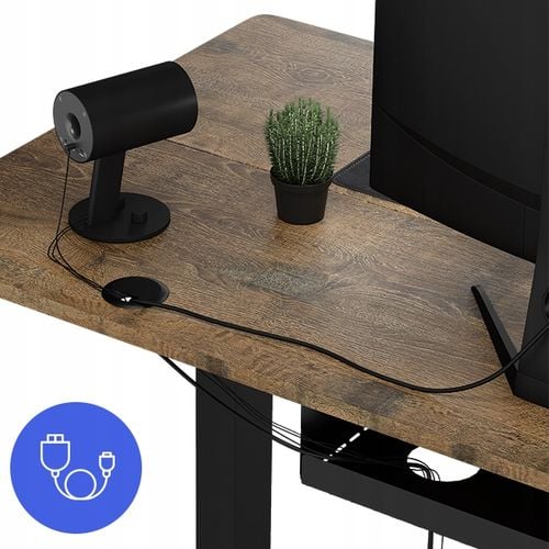 Biurko Elektryczne Regulowane 120x60cm Regulacja Wysokości 72-118cm na Arena.pl