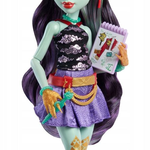 Monster High Lalka podstawowa Jinafire Long 26 cm zwierzątko Cloudy Yun Yun na Arena.pl
