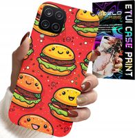 ETUI DO SAMSUNG A12 / M12 - SŁODKIE UŚMIECHNIĘTE BURGERY POKROWIEC