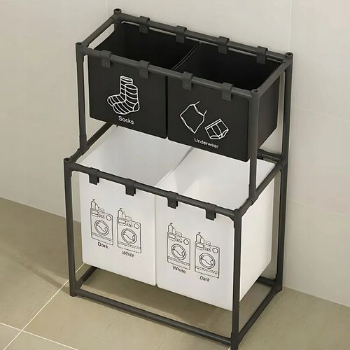 KOSZ NA PRANIE BIELIZNĘ POJEMNIK DUŻY DO PRANIA SKŁADANY WOREK na Arena.pl