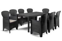 Zestaw Mebli Ogrodowych PRINCE Folia8 Antracyt EG