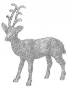 RENIFER Z BROKATM FIGURKA DO POSTAWIENIA 13 CM