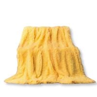 Koc Włochacz 220X240 Żółty Fld-20