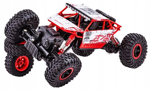 Samochód Auto RC ROCK CRAWLER 2.4 GHz 1:18 Czerwony Zdalnie Strerowany RC na Arena.pl