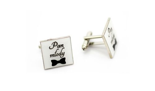 ŚLUBNE SPINKI DO MANKIETÓW dla Pana Młodego + etui na Arena.pl