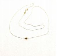 ZŁOTY ŁAŃCUSZEK CELEBRYTKA KULKA ZŁOTO p.585 42 cm