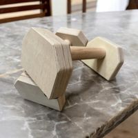 Uchwyty do pompek paraletki drewniane gimnastyka