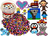 ZESTAW KORALIKI DO PRASOWANIA, 5000 ELEMENTÓW W WIADERKU