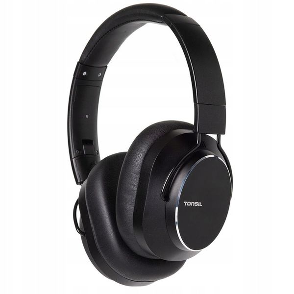Tonsil Słuchawki Bezprzewodowe R65BT Bluetooth Nauszne ANC CZARNE +Mikrofon zdjęcie 13