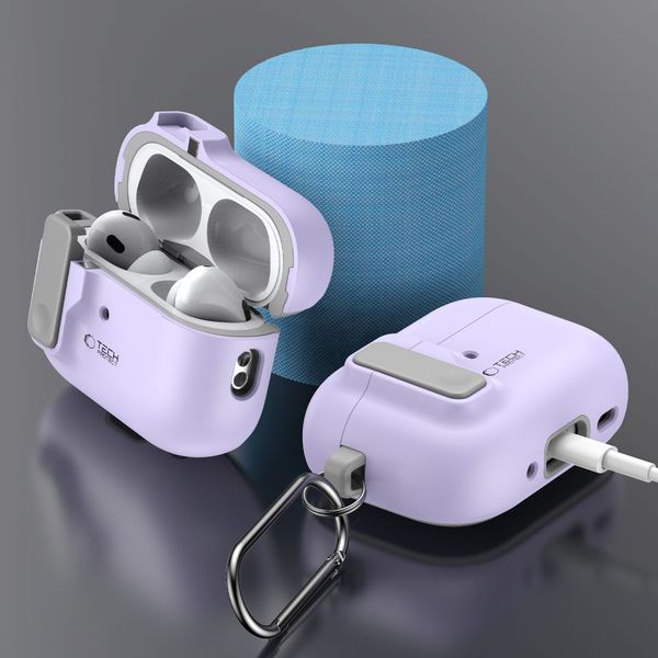 TECH-PROTECT SLIM HOOK APPLE AIRPODS PRO 1 / 2 LAVENDER zdjęcie 6