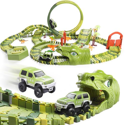Mega Tor Wyścigowy Dinozaur Park Magic Track 324 elementy na Arena.pl