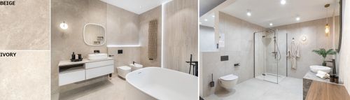 gres 119,7/119,7 cm max travertino beige ivory matowy-satynowy cerrad na Arena.pl