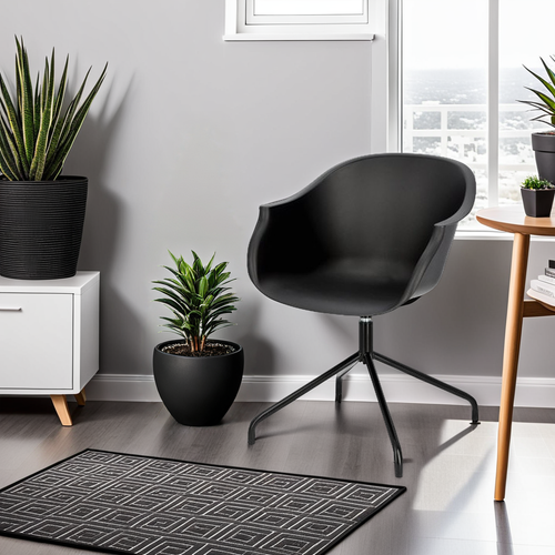 Krzesło Roundy Black obrotowe na Arena.pl