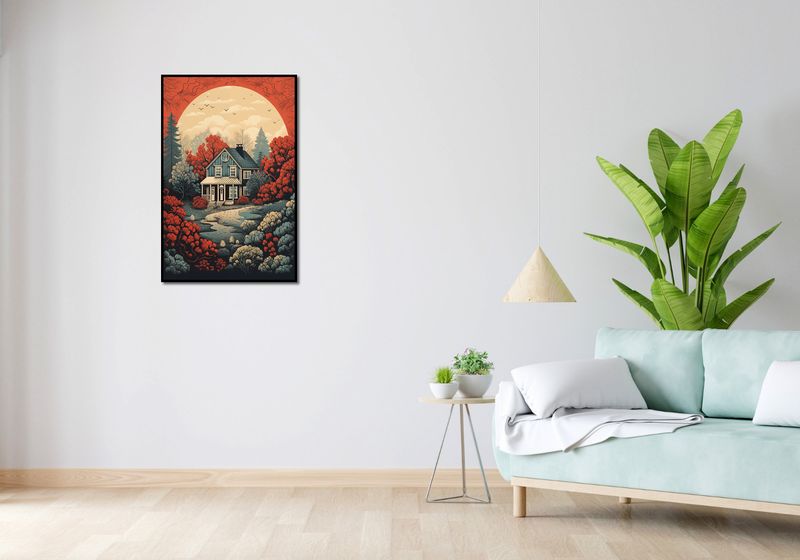 Plakat 56,6x86,4cm Idylla Rustykalna zdjęcie 4