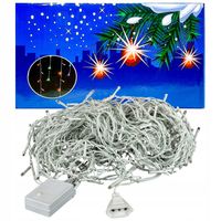 Lampki Sople Led Zewnętrzne Lampki Choinkowe 200 LED Zimny Biały 8 m