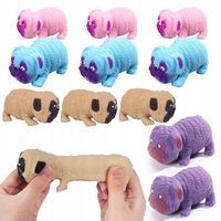 12x GNIOTEK PIES MOPS PIASKOWY ANTYSTRESOWY SENSORYCZNY ROZCIĄGANY PRANK