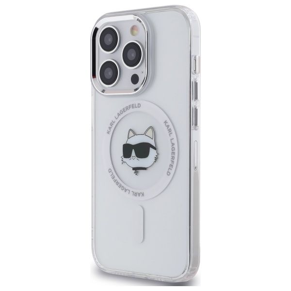 Etui Karl Lagerfeld do iPhone 14 Pro, Biały, MagSafe zdjęcie 2