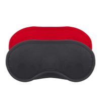 2 Satin Blindfolds Crushious Black & Red
