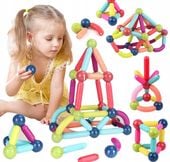 KLOCKI MAGNETYCZNE EDUKACYJNE DUŻE MAGNETIC STICKS XXL ZESTAW