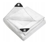 4m x 6m GRUBA PLANDEKA OCHRONNA 100g/m2 wzmacniana TRANSPARENT