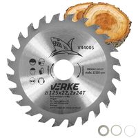 PIŁA TARCZA WIDIOWA DO CIĘCIA DREWNA 125x22,2 24 ZĘBY VERKE V44005